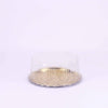 Gold Base Round Cake Container With Lid
