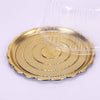 Gold Base Round Cake Container With Lid