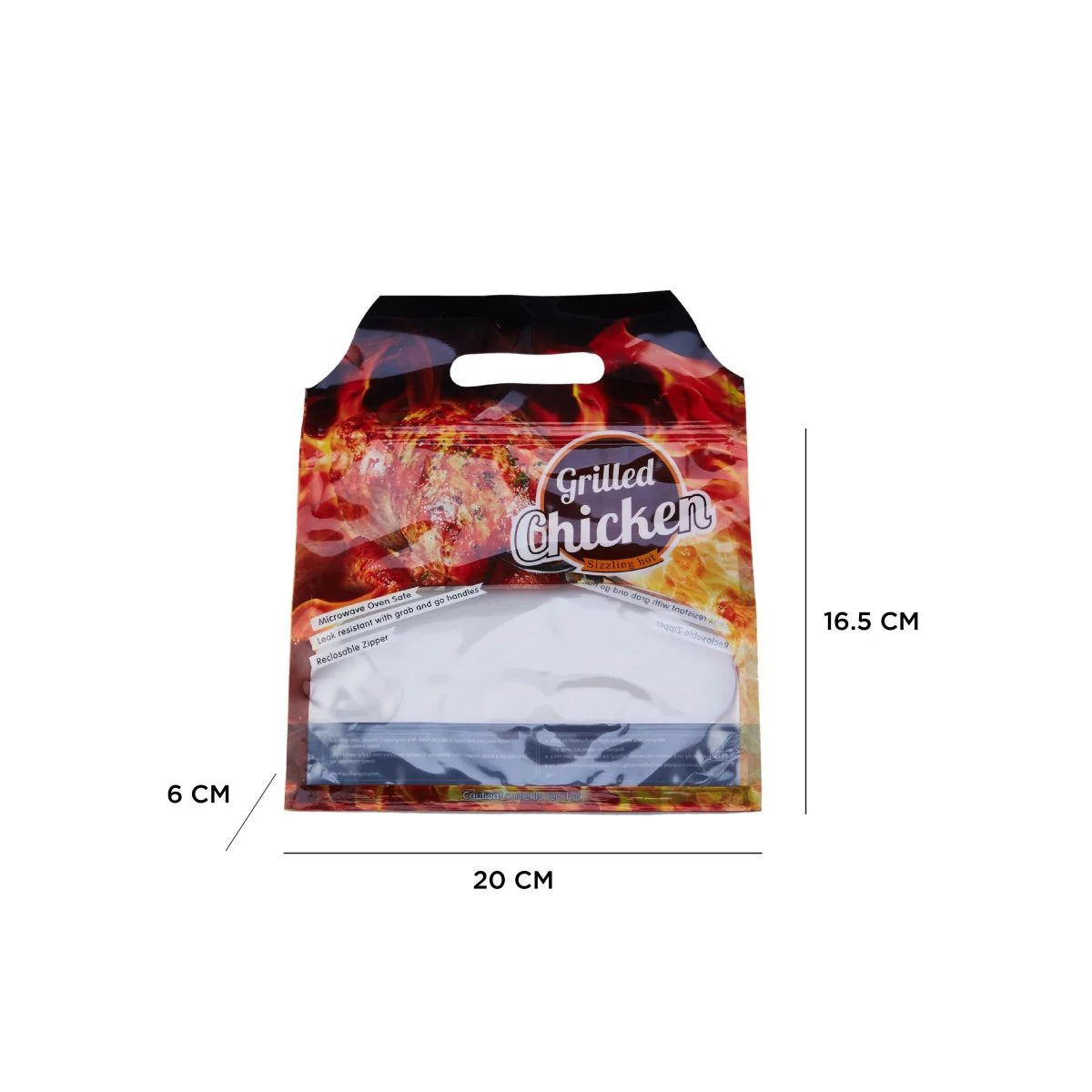  Zip Lock Grilled Chicken Bag-Small