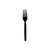 Black Heavy Duty Plastic Fork Individually Wrapped-6 Gm