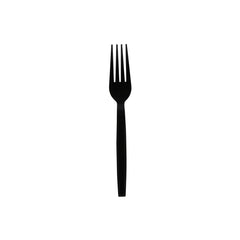 Black Heavy Duty Plastic Fork Individually Wrapped-6 Gm