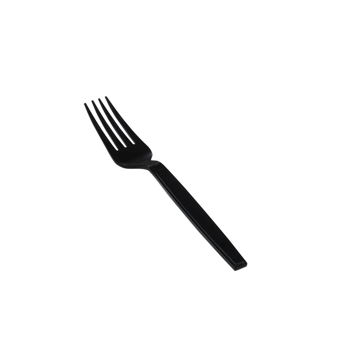 Black Heavy Duty Plastic Fork Individually Wrapped-6 Gm