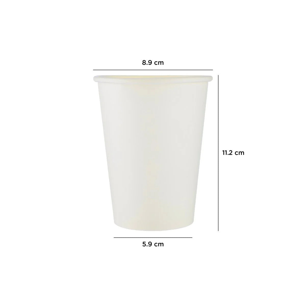 White Heavy Duty Single Wall Paper Cups