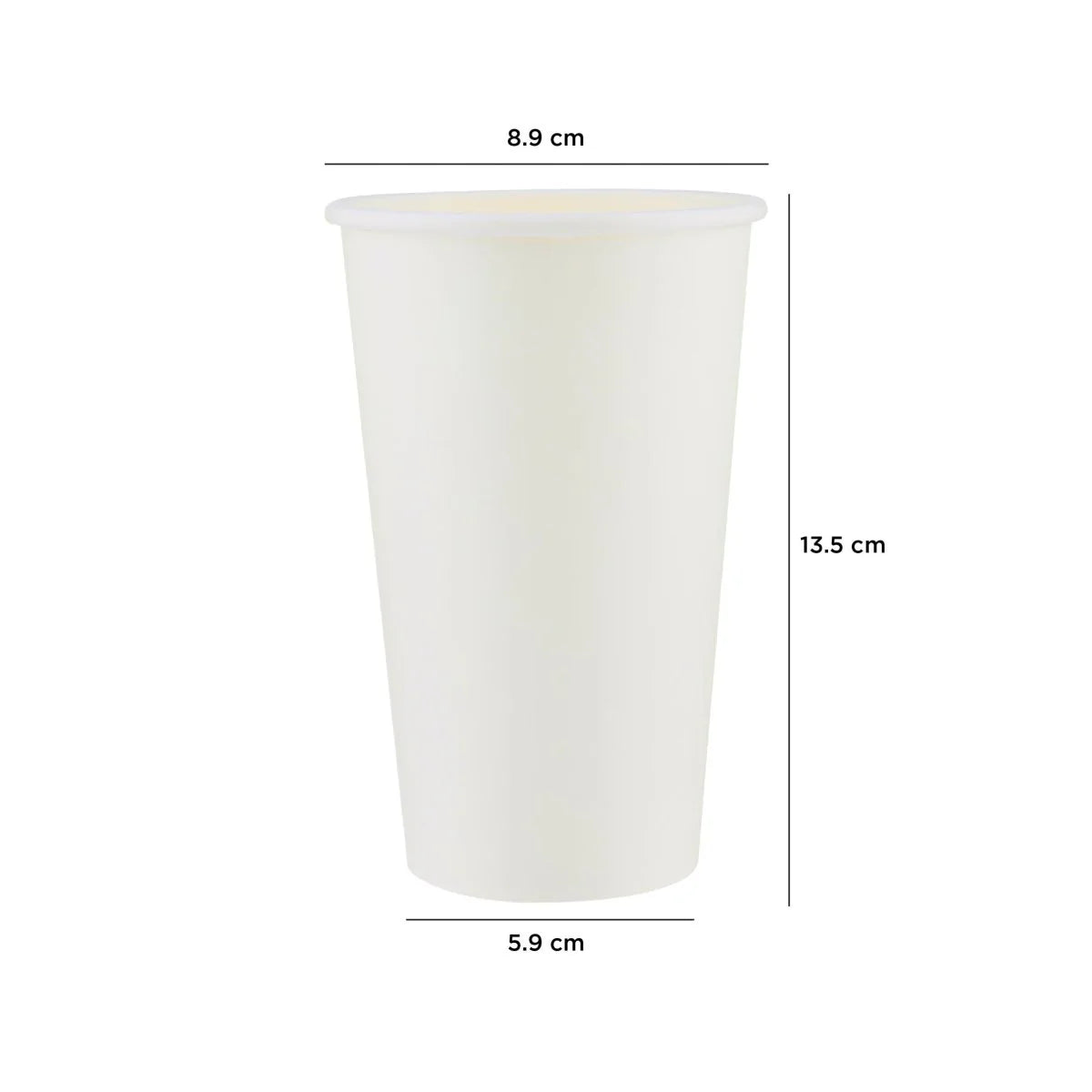 White Heavy Duty Single Wall Paper Cups