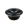Black Base Heavy Duty Round Container 25 Oz 300 Pieces