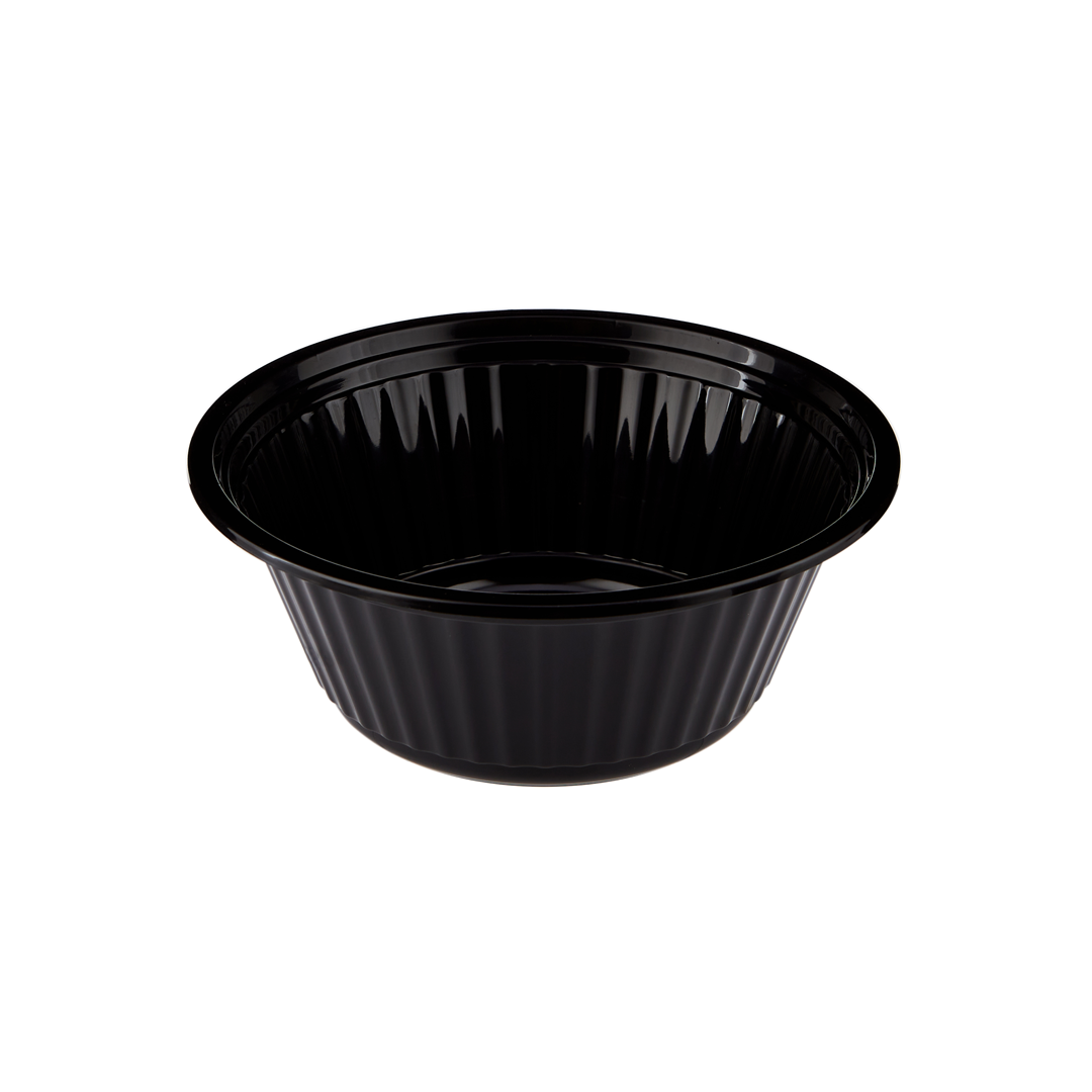 300 Pieces Black Base Heavy Duty Round Container 25 Oz