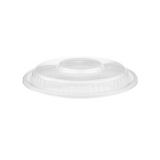 300 Pieces Clear Lid for Black Base Heavy Duty Round Container 16 Oz/25 Oz