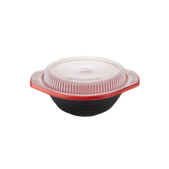 200 Pieces Red & Black Soup Bowl 1000 cc with Lids