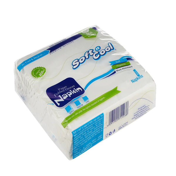 2000 قطعة منديل أبيض سوفت و كولمقاس 40×40 سم