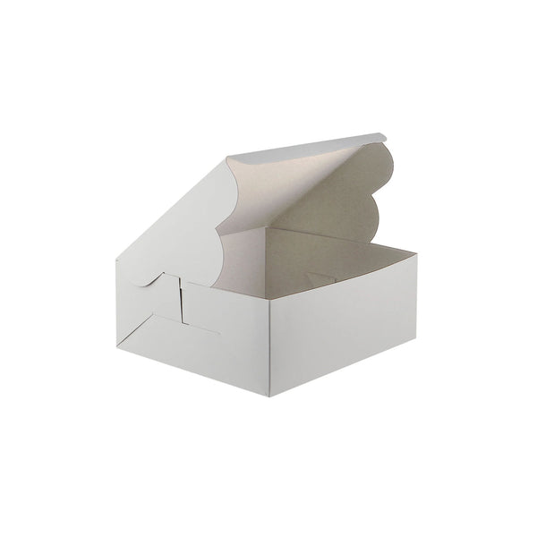 White Cake Box 25X25 Cm-100 Pieces