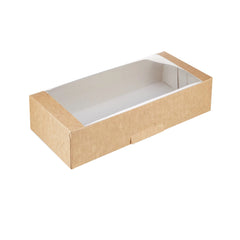 300 PCS KRAFT NATURAL WINDOW BOX 30x14x5 cm