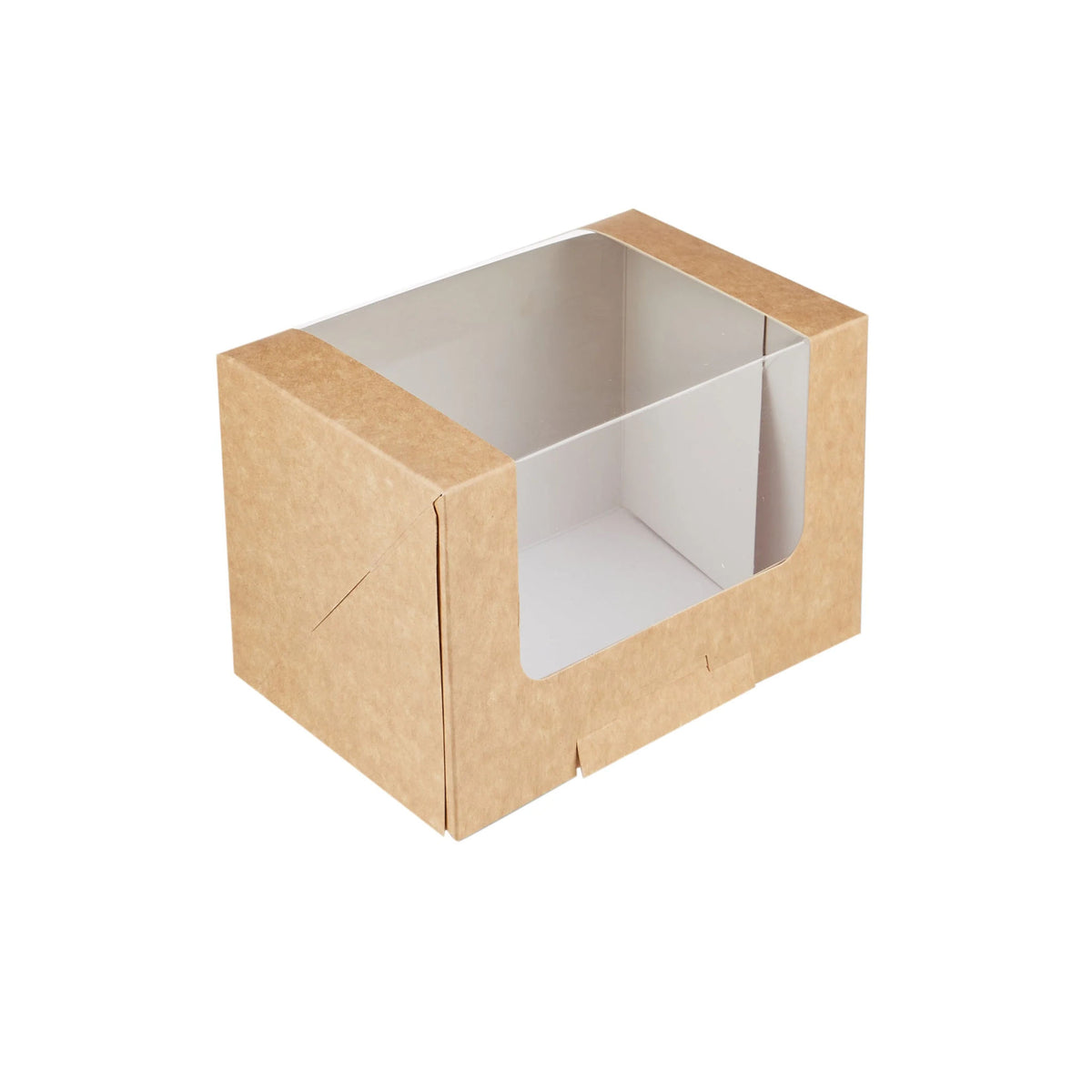 400 PCS KRAFT NATURAL WINDOW BOX 16x11x10 cm