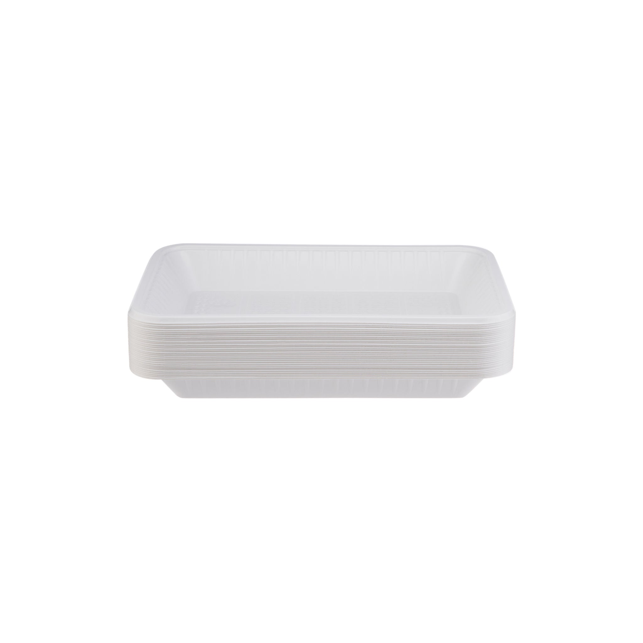 Plastic White Rectangular Trays V4(268*188*27mm)