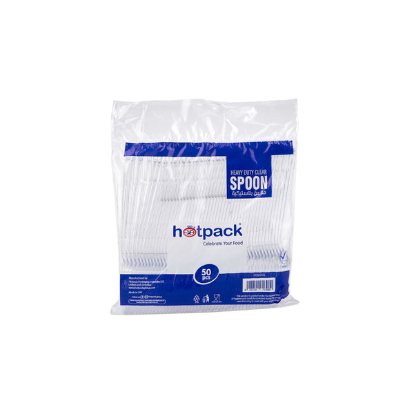 Clear Plastic Heavy Duty Spoon-6 Gm