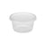 PP Corrugated White Bowl 350 Ml With Lid