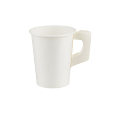 White Paper Cup With Handle 9 Oz