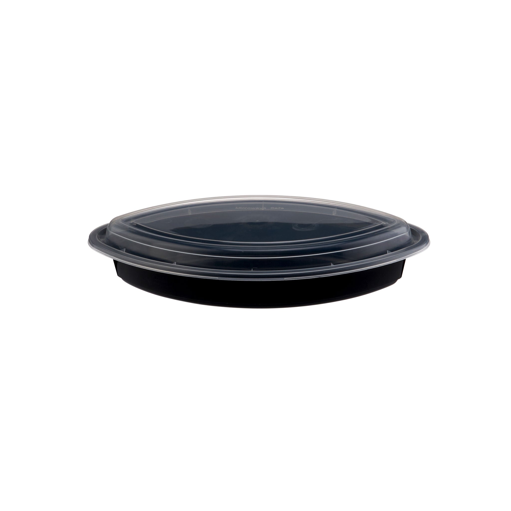 Black Base Oval Container 30 Oz