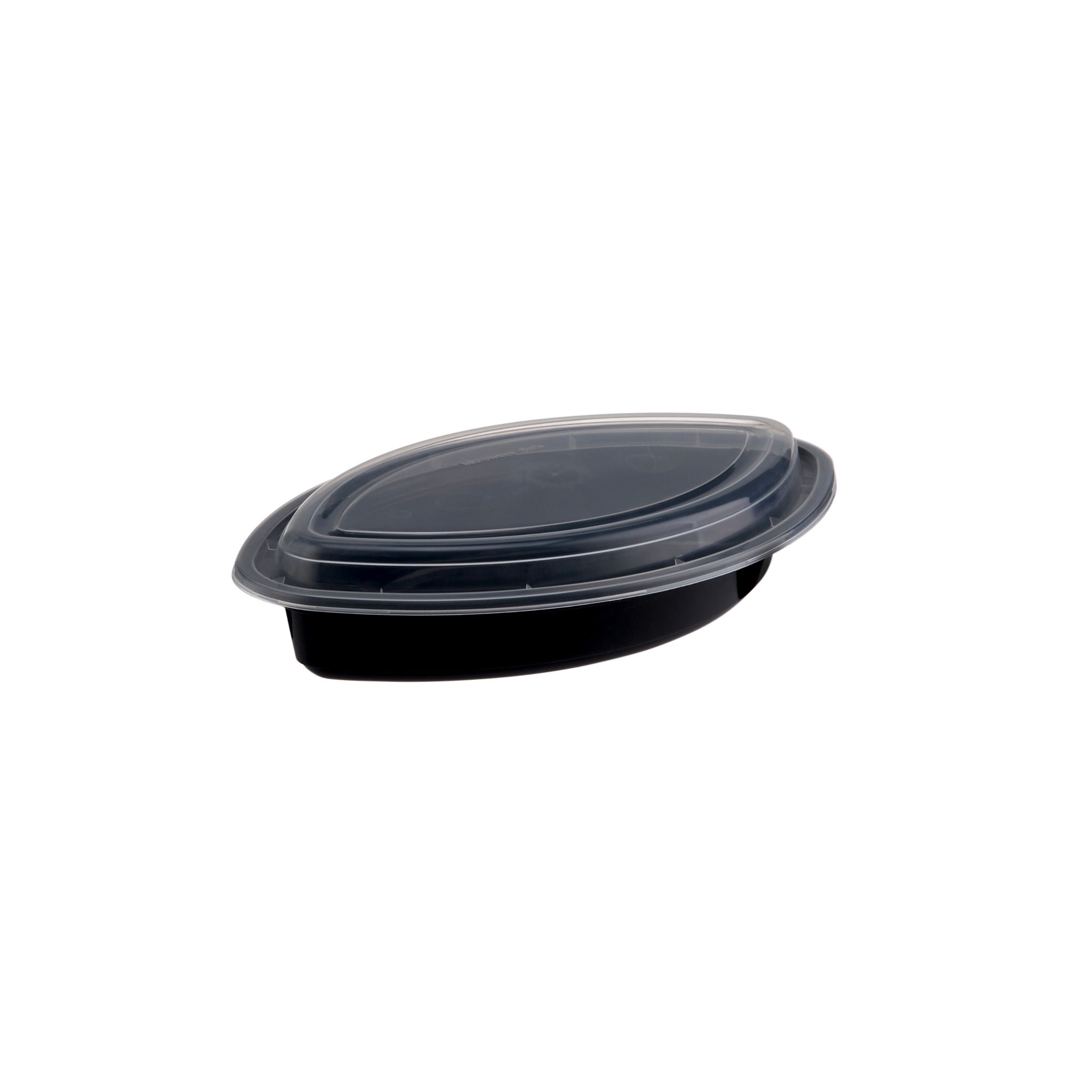 Black Base Oval Container 30 Oz