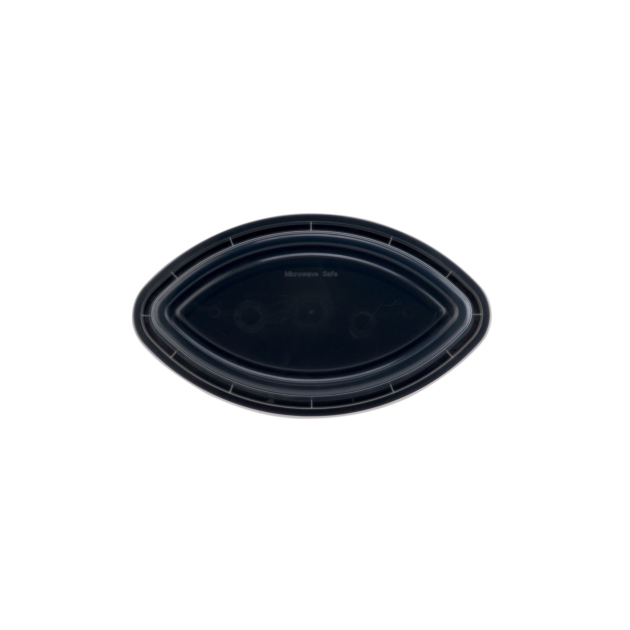 Black Base Oval Container 40 Oz