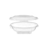 Oval Hinged Container With Fork-190*133*75 Mm