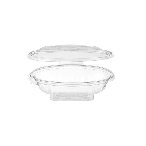 Oval Hinged Container With Fork-190*133*75 Mm