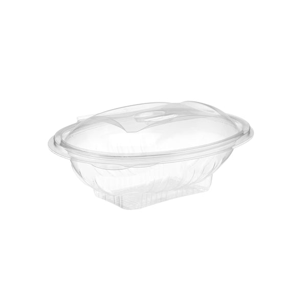 Oval Hinged Container With Fork-190*133*75 Mm