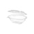 Oval Hinged Container With Fork-190*133*75 Mm