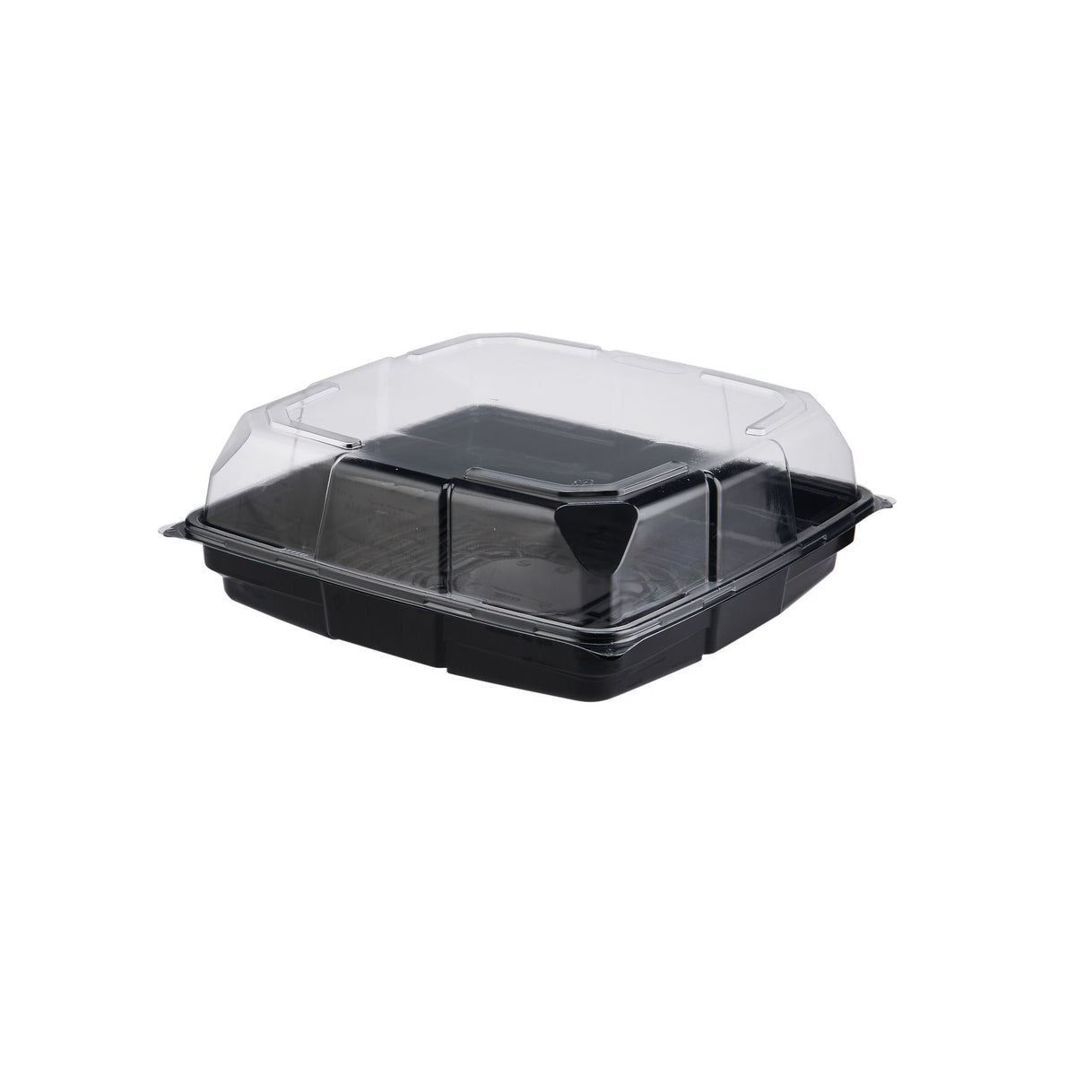 Black Base Square Cake Container 11*11 Inch