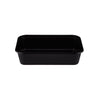 Microwavable Heavy Duty Black Rectangular Container