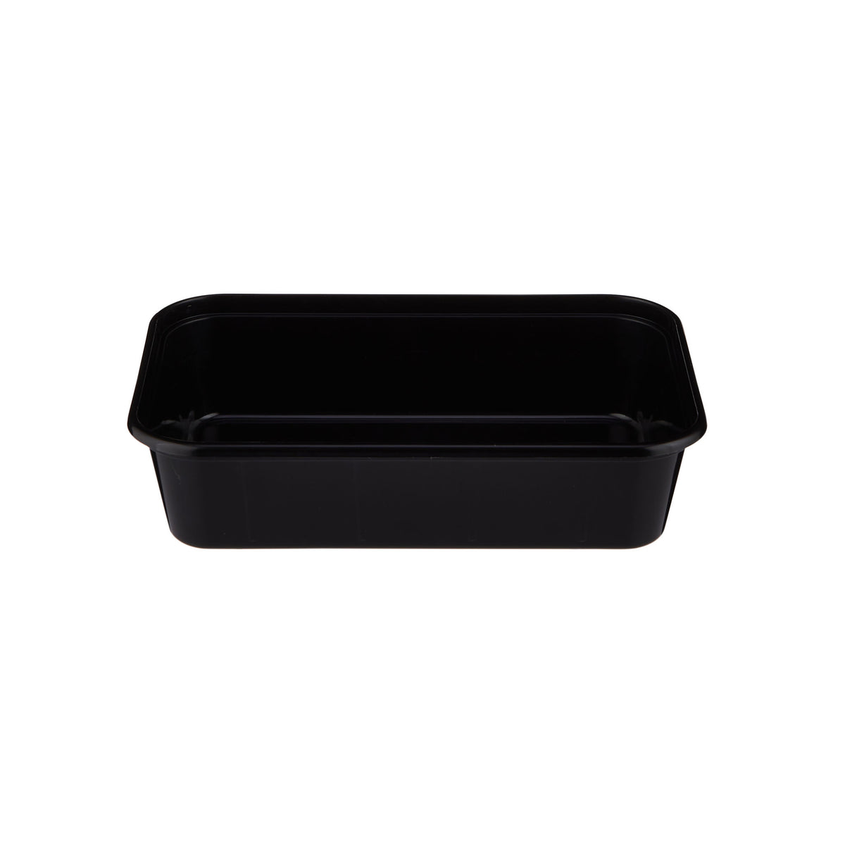 Microwavable Heavy Duty Black Rectangular Container