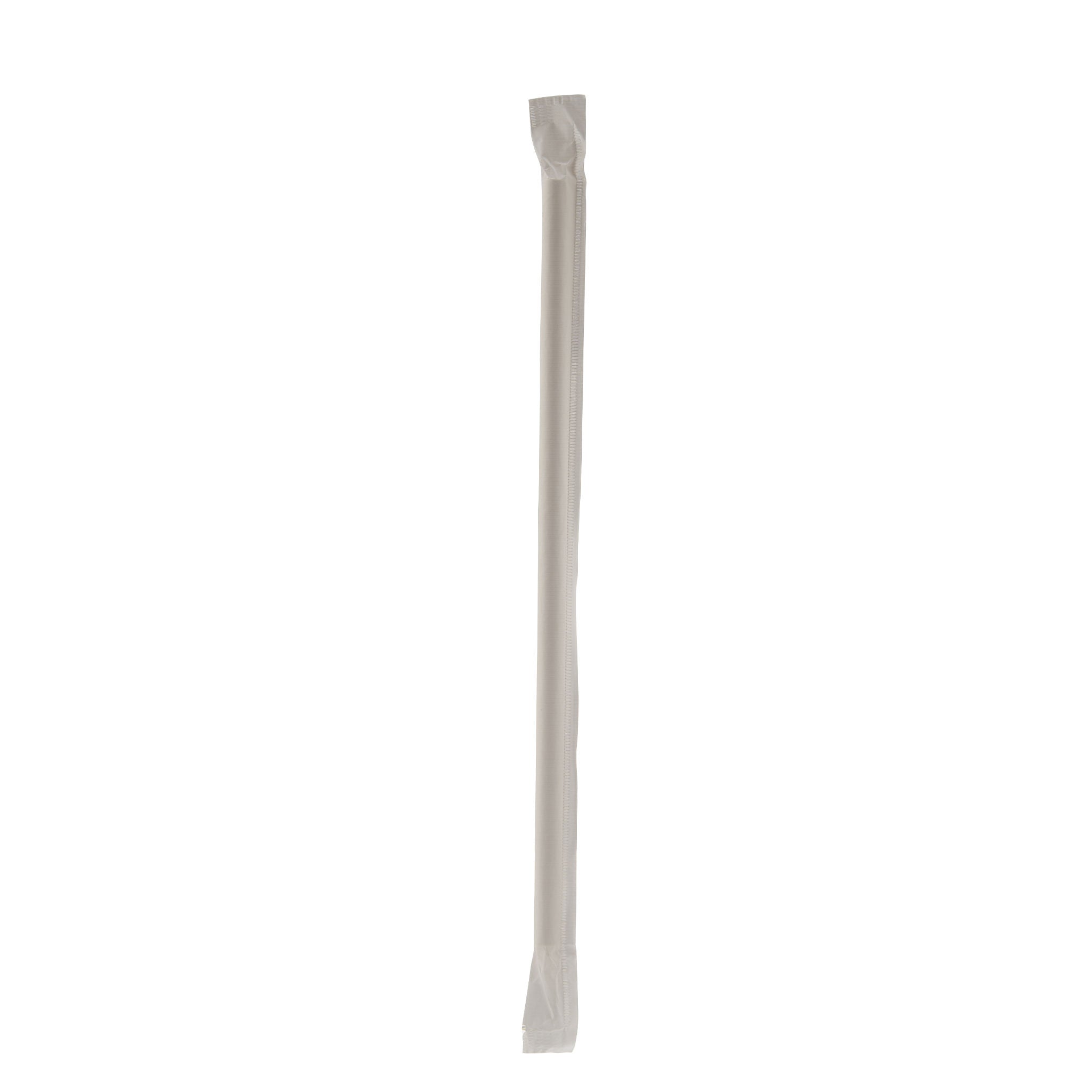 White Paper Straw With Wrap 7 Mm