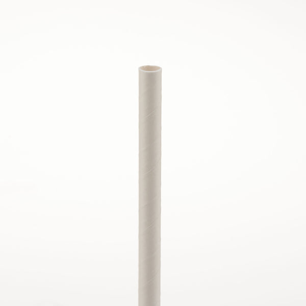 White Paper Straw With Wrap 7 Mm