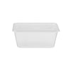 Microwavable Clear Rectangular PP Container With Lid