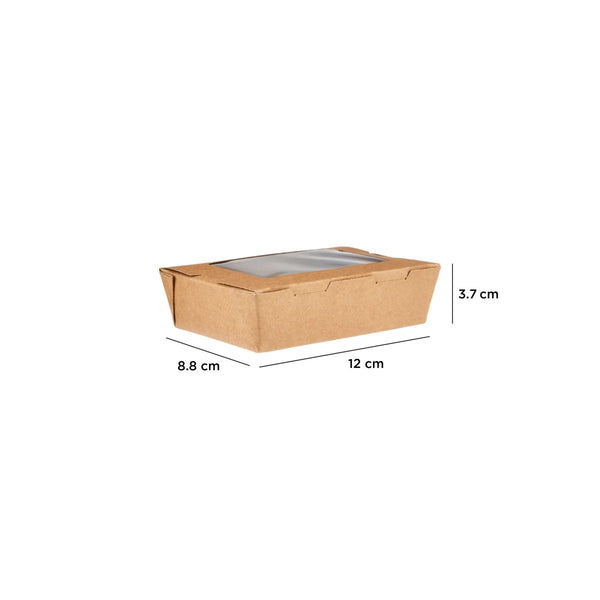 Kraft PE Lunch Box with Window