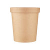 Kraft Paper Noodle Bowl with Kraft Lid