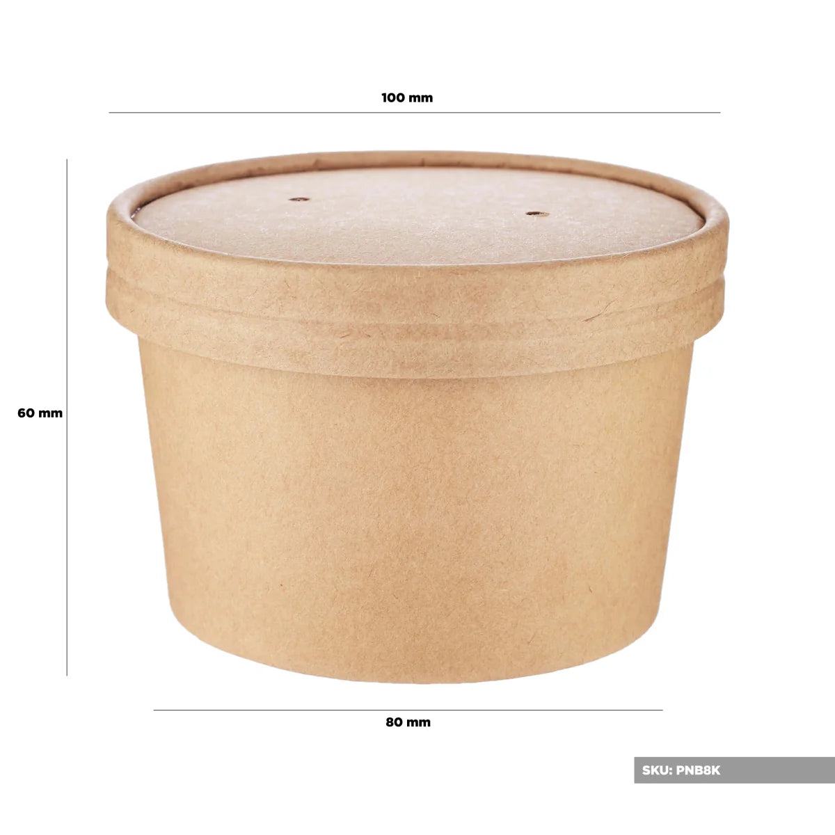 Kraft Paper Noodle Bowl with Kraft Lid