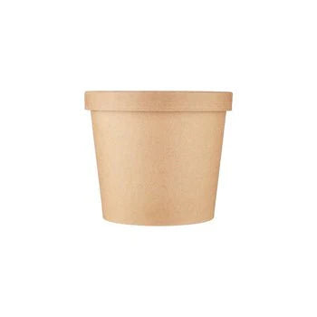 Kraft Paper Noodle Bowl with Kraft Lid