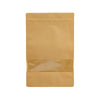 Kraft Resealable Paper Bag With Window.