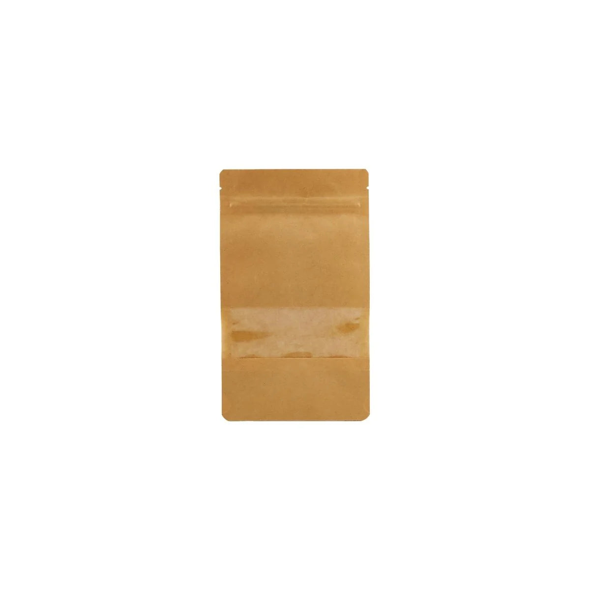 Kraft Resealable Paper Bag With Window.