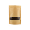 Kraft Resealable Paper Bag With Window.