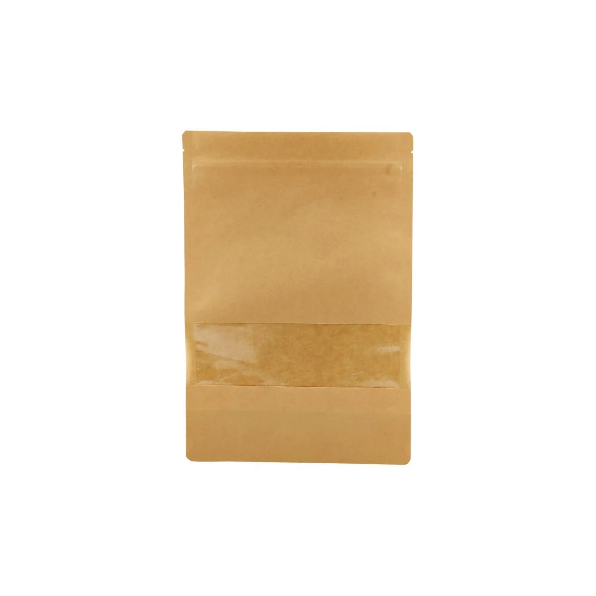 Kraft Resealable Paper Bag With Window.