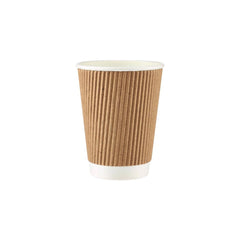 Kraft Ripple Paper Cups