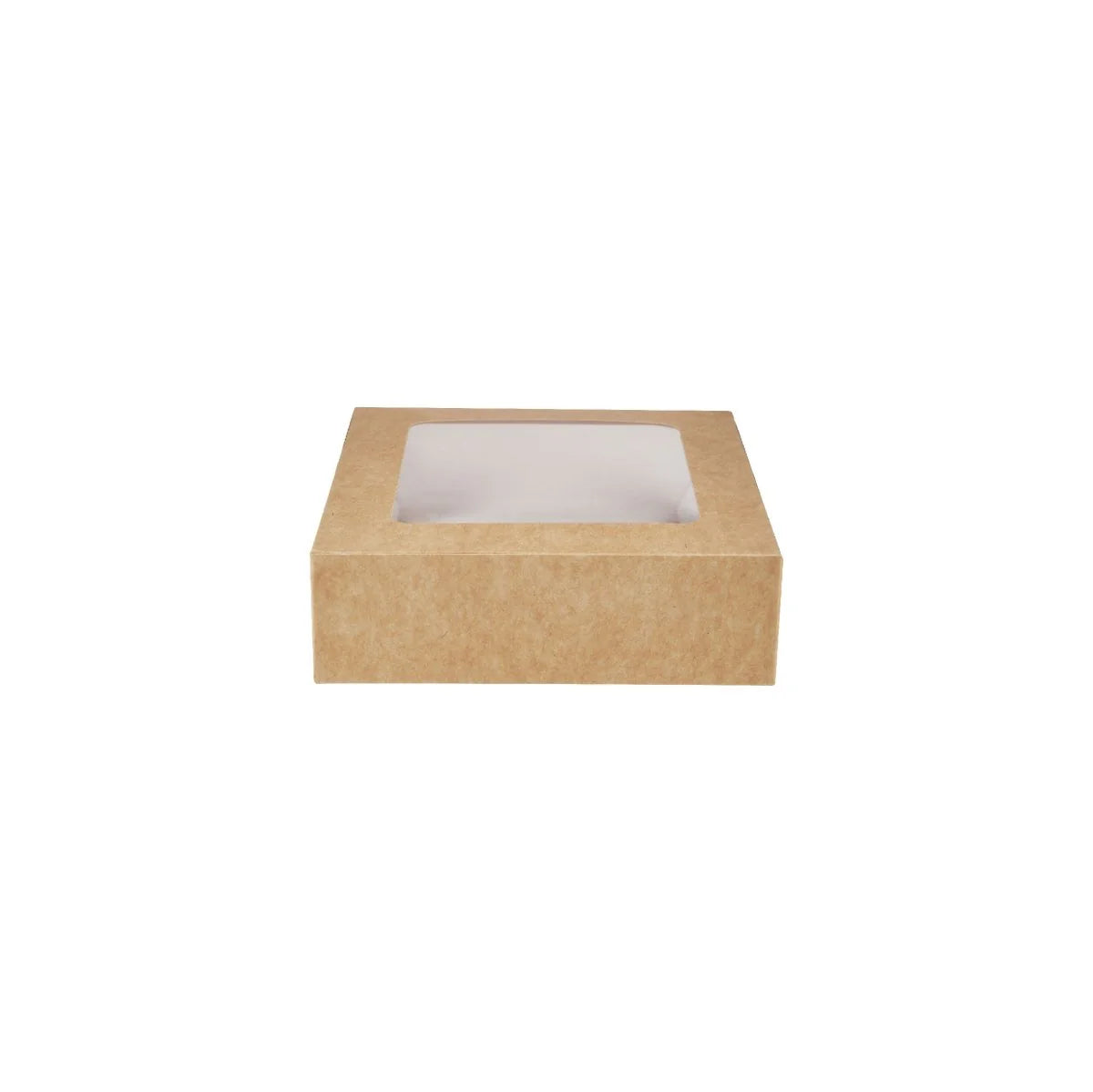 Kraft Square Salad Box with Window