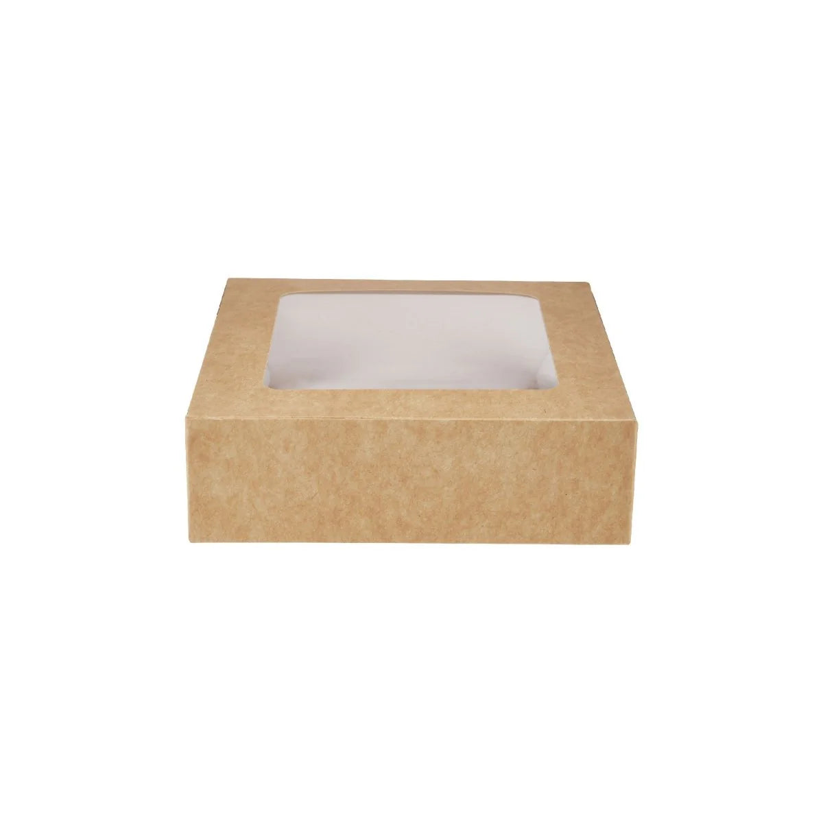 Kraft Square Salad Box with Window