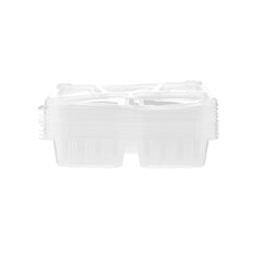 Rectangular Microwaveable 5 Compartment Container With Lid