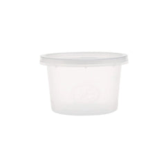 Microwavable Clear Portion Cup with Lid