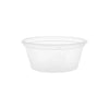 Microwavable Clear Portion Cup with Lid