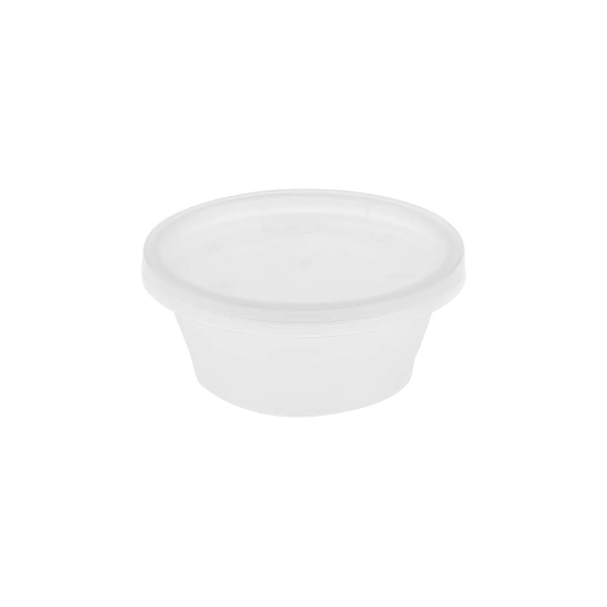 Microwave Clear Portion Cup With Lid 60 Ml