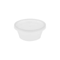 Microwave Clear Portion Cup With Lid 60 Ml