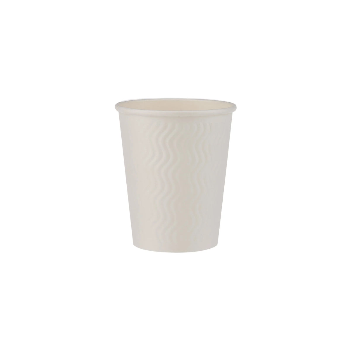 White Embossed Design Paper Cup 8 Oz, Bahrain